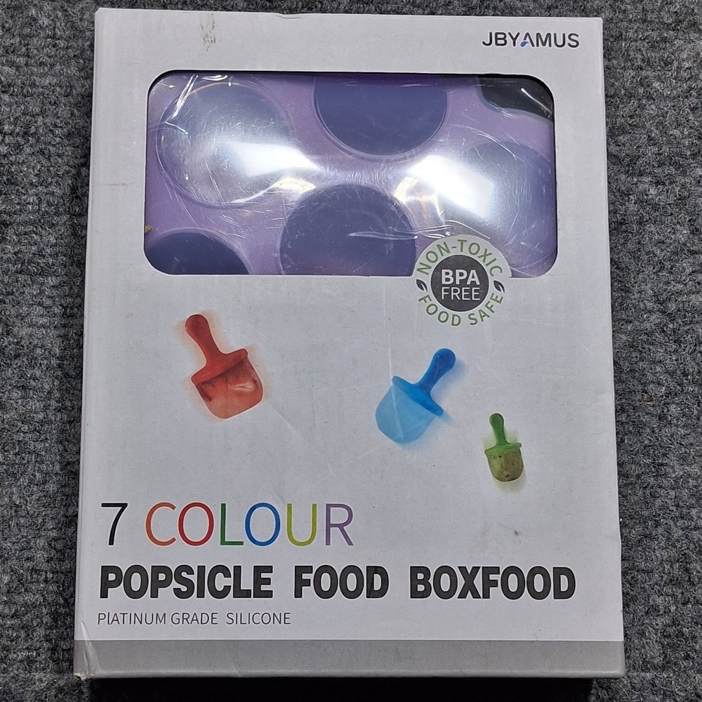 Brand New Silicone BPA Free Ice Pop Mold 7 Colour by JBYAMUS